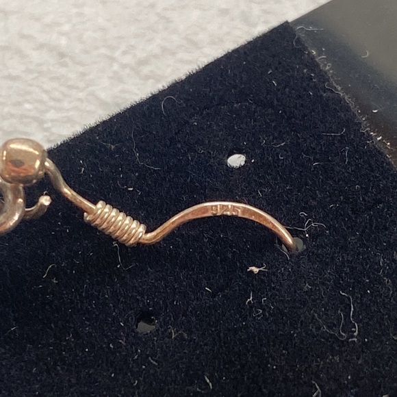 Beautiful Hand Crafted Sterling Silver and Tear Drop Abalone Earrings - Picture 8 of 9